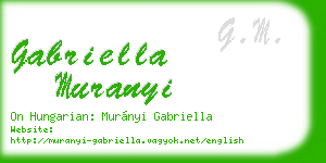 gabriella muranyi business card
